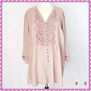 NWOT Denim 24/7 Top Blouse Size 22W